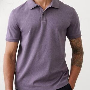 Banana Republic Men's Purple Heather Polo